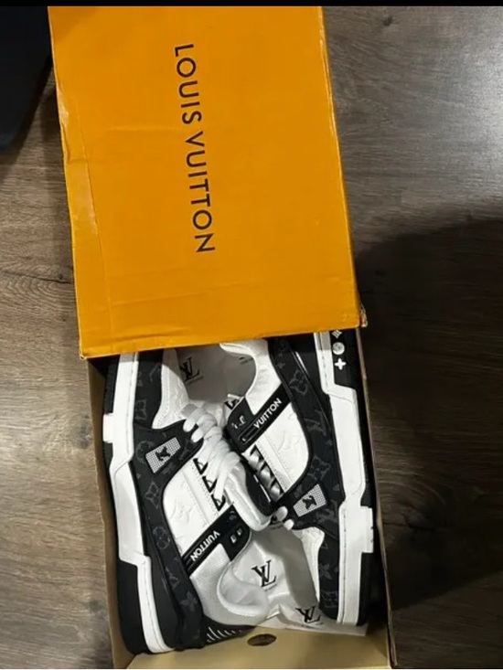 Louis Vuitton Other - Louis Vuitton Black and White Monogram Low-Top Sneakers